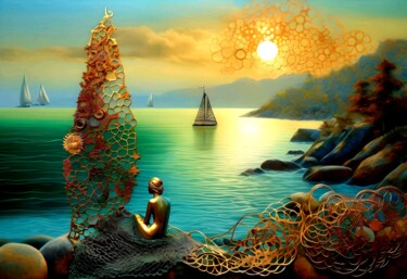 Arte digitale intitolato "Visioni di un insol…" da Angelo Mazzoleni, Opera d'arte originale, Immagine generata dall'IA