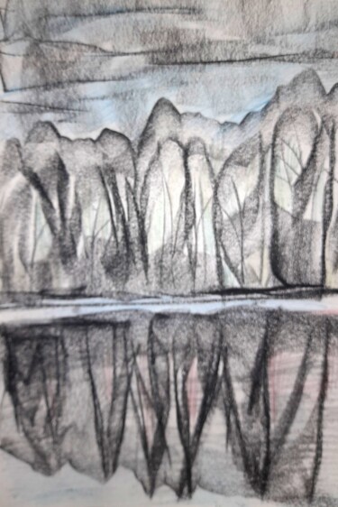 Dessin intitulée "#8" par Alexey Zhucovsky, Œuvre d'art originale, Fusain