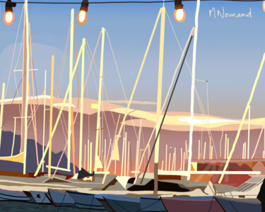 2025-08-24 Saint-Raphaël Port Santa-Lucia Coucher de soleil