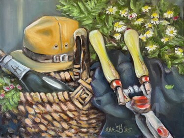 Painting titled "Silence après l’eff…" by Vladimir Shir, Original Artwork, Oil