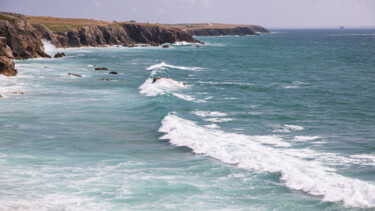 Photography titled "La côte sauvage Qui…" by Bruno Bisanti, Original Artwork, Analog photography