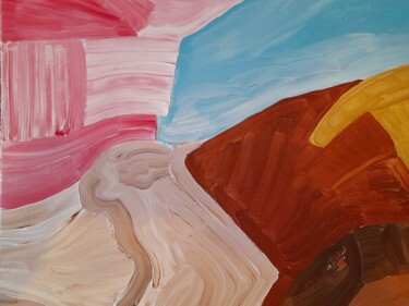 Ζωγραφική με τίτλο "Passage à Lyon" από Marie-Laure Haefeli, Αυθεντικά έργα τέχνης, Ακρυλικό Τοποθετήθηκε στο Ξύλινο φορείο…