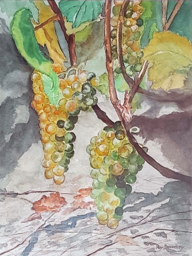 Peinture intitulée "Les perles de la vi…" par Raymond Devanthéry, Œuvre d'art originale, Aquarelle
