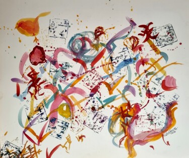 绘画 标题为“Acrylique, Aquarell…” 由Christine Fraty Mag, 原创艺术品, 丙烯 安装在artwork_cat.上