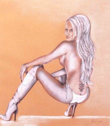 Peinture intitulée "Pin-Up" par Manuela Hames, Œuvre d'art originale