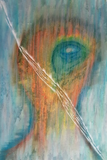 Pintura titulada "traVolti #25 "l'uom…" por Sergio Imperio, Obra de arte original, Acrílico