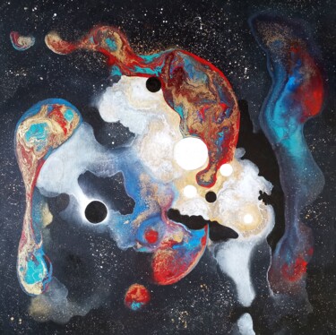 Peinture intitulée "Manifestation" par Lynda Rosemarie Stevens, Œuvre d'art originale, Acrylique