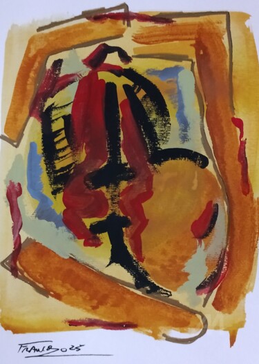 Ζωγραφική με τίτλο "Criação Intuitiva ll" από Franco, Αυθεντικά έργα τέχνης, Ακρυλικό