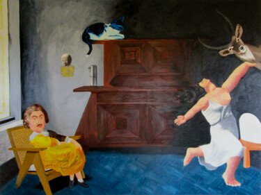 Peinture intitulée "Les mains droites" par Brice Mantovani, Œuvre d'art originale, Huile Monté sur Châssis en bois