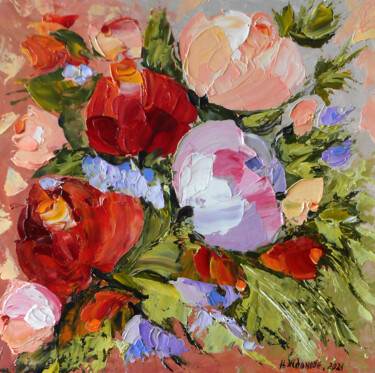 Painting titled "Small oil painting…" by Natalya Zhdanova, Original Artwork, Oil