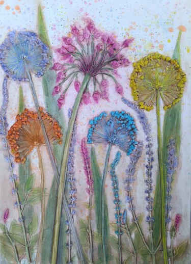 "Bright Flowers" – A…" başlıklı Tablo Alena Panchenia (Елена Панченя) tarafından, Orijinal sanat, Suluboya