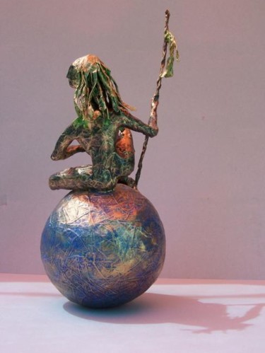 Sculpture intitulée "La Puissante...  (p…" par Anne-Frédérique Ferret, Œuvre d'art originale