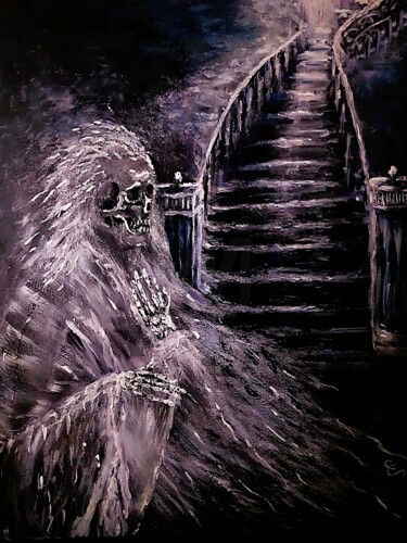 "La Dame Blanche..." başlıklı Tablo Christine Cailleau tarafından, Orijinal sanat, Akrilik