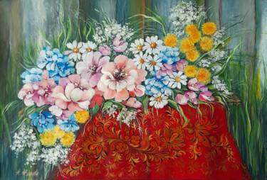 Malarstwo zatytułowany „Modern acrylic pain…” autorstwa Natalya Zhdanova, Oryginalna praca, Akryl