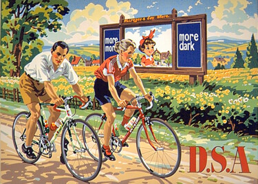 Digital Arts titled "Couple cycling" by Isra, Original Artwork, AI generated image