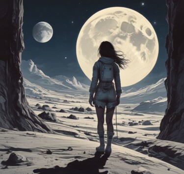 "Futuristic image of…" başlıklı Dijital Sanat Isra tarafından, Orijinal sanat, AI tarafından oluşturulan görüntü