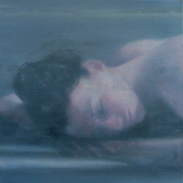 Peinture intitulée "Dormeuse 3" par Wilfrid Moizan, Œuvre d'art originale, Huile Monté sur Châssis en bois