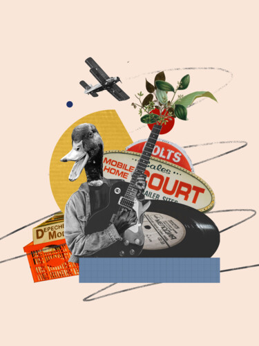 "Mumusic" başlıklı Dijital Sanat Ksenia Yudochkina tarafından, Orijinal sanat, Kolaj