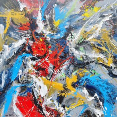 Painting titled "Chaos and Creation" by Bagya Art Gallery, Original Artwork, Acrylic