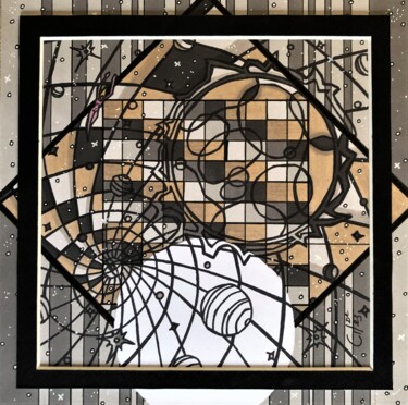 Drawing titled "398 - orgie galacti…" by Vincent Gibert, Original Artwork, Marker