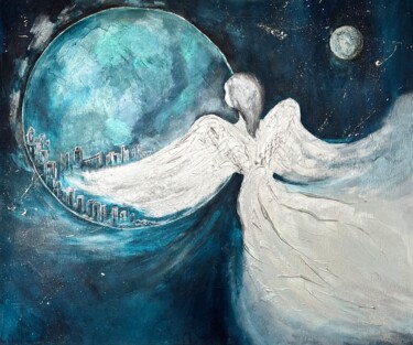 "Midnight Guardian" başlıklı Tablo Vanja Zanze tarafından, Orijinal sanat, Akrilik