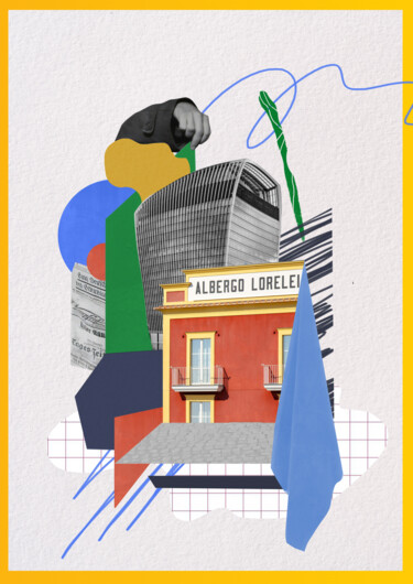 "Architextial" başlıklı Dijital Sanat Ksenia Yudochkina tarafından, Orijinal sanat, Kolaj