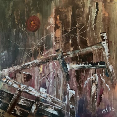 "The shadow" başlıklı Tablo Auke Mulder tarafından, Orijinal sanat, Akrilik