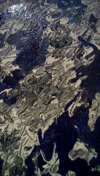 Painting titled "Trying To Live." by Peter Scott-Harrison, Original Artwork, Oil Mounted on Wood Stretcher frame