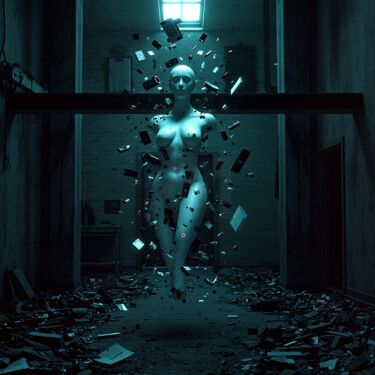 Arte digitale intitolato "Connection Point" da Kubicol, Opera d'arte originale, Stampa digitale