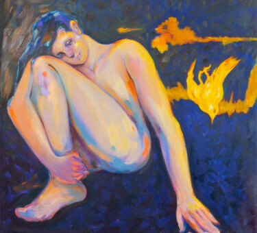 Painting titled "what should not be…" by Gilberto Vallarino, Original Artwork, Oil