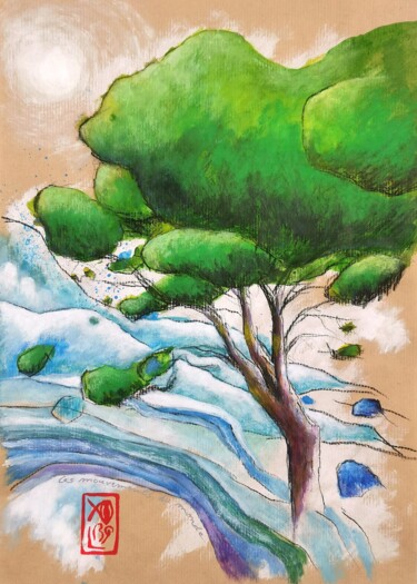 "Les mouvements du m…" başlıklı Tablo Christophe Le Baquer tarafından, Orijinal sanat, Akrilik Ahşap panel üzerine monte edi…