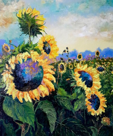 Картина под названием "painting on canvas…" - Anton Zapotochnyi, Подлинное произведение искусства, Масло Установлен на Дерев…