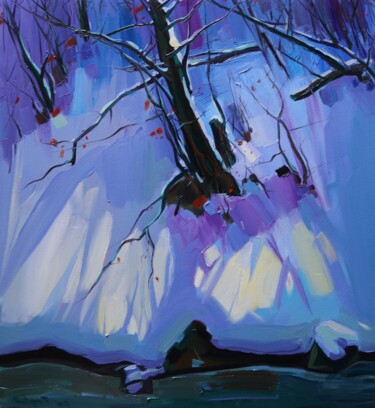Peinture intitulée "Winter day-10" par Tigran Avetyan, Œuvre d'art originale, Huile