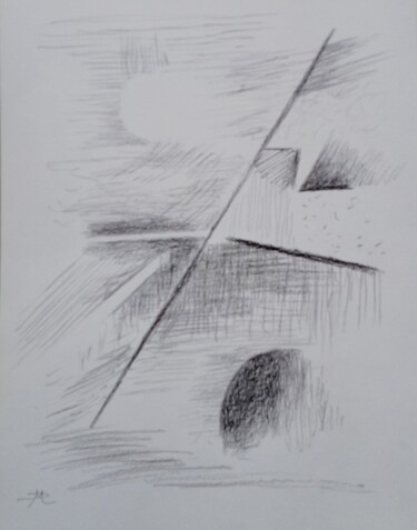 Dessin intitulée "Solstice" par Daniel Mangin, Œuvre d'art originale, Crayon