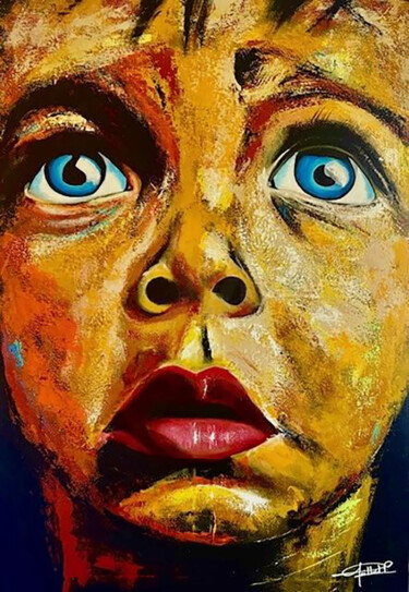 "Face au ciel" başlıklı Tablo Patrick Gaillard tarafından, Orijinal sanat, Akrilik Ahşap Sedye çerçevesi üzerine monte edilm…