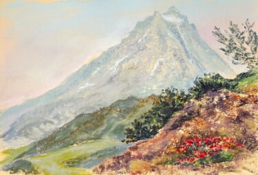 Viluchinsky Volcano, Kamchatka – Original Pastel Landscape P