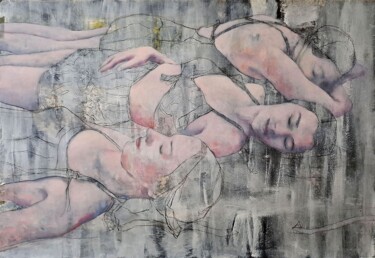 Peinture intitulée "Sisters 9" par Wilfrid Moizan, Œuvre d'art originale, Huile