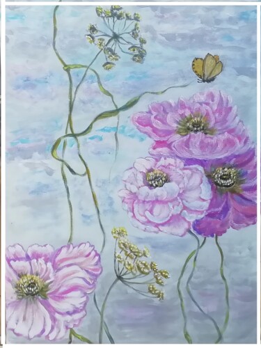 "Floral fantasies. P…" başlıklı Tablo Svetlana Rytkina tarafından, Orijinal sanat, Akrilik