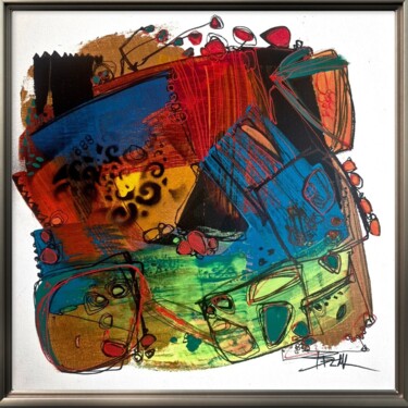 "CRUMBS XI" başlıklı Tablo Sonja Brzak tarafından, Orijinal sanat, Akrilik Ahşap Sedye çerçevesi üzerine monte edilmiş