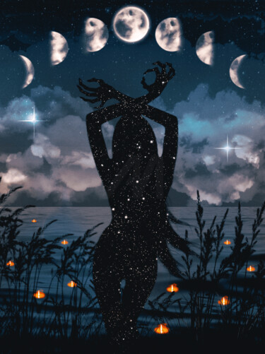 "The Night of Fire A…" başlıklı Dijital Sanat Cozmonika tarafından, Orijinal sanat, Dijital Kolaj