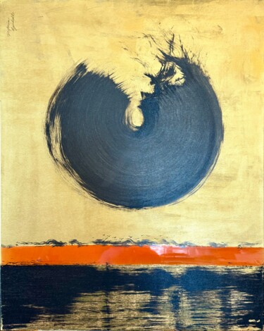 ""Meditation Over Wa…" başlıklı Tablo Victoria Lyubelle tarafından, Orijinal sanat, Akrilik Ahşap Sedye çerçevesi üzerine mo…