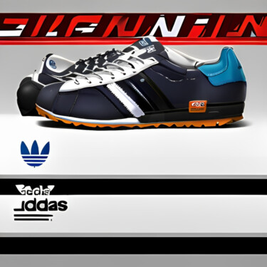 数字艺术 标题为“Casual style sneake…” 由Isra, 原创艺术品, AI生成的图像