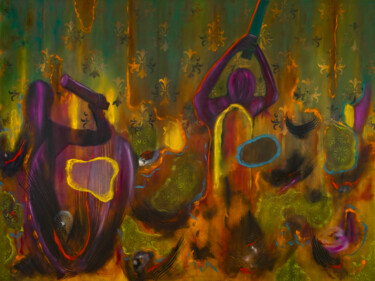 "The Massacre of the…" başlıklı Tablo Ernesto Alba tarafından, Orijinal sanat, Petrol