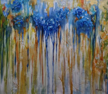 Malerei mit dem Titel "Rainbow" von Anna Rita Angiolelli, Original-Kunstwerk, Öl Auf Keilrahmen aus Holz montiert