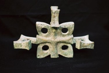 Escultura titulada "Ox Lamat" por Maga, Obra de arte original, Metales