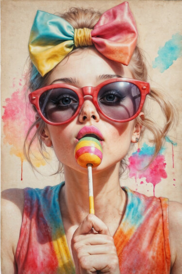 Digital Arts με τίτλο "Lollipop" από Jo Graetz, Αυθεντικά έργα τέχνης, 2D ψηφιακή εργασία
