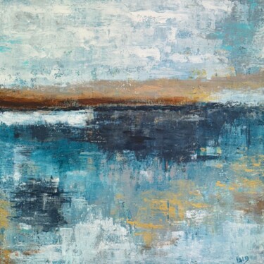 Painting titled "Entre Ciel et mer" by Valérie Debray, Original Artwork, Acrylic