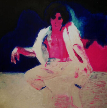 Painting titled "HOT CODE 37" by Suzana Henriqueta, Original Artwork, Acrylic Mounted on Wood Stretcher frame