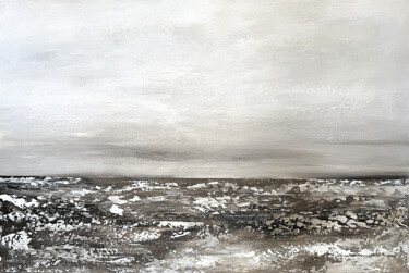"Monochrome Seascape…" başlıklı Tablo Tatiana Malinovscaia tarafından, Orijinal sanat, Akrilik Ahşap Sedye çerçevesi üzerine…