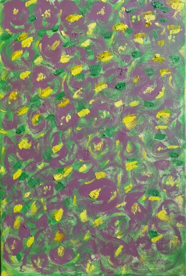 绘画 标题为“Flowers Bloom” 由Uncut Jade, 原创艺术品, 颜料